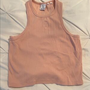 OVO Peach Ribbed Cropped Tank
